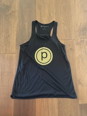 Pure Barre Black Tank with Gold Emblem